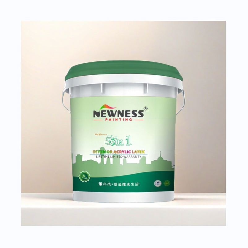 Tinta de revestimento de parede interior acrílica 5 em 1 para excelente elasticidade e resistência a rachaduras