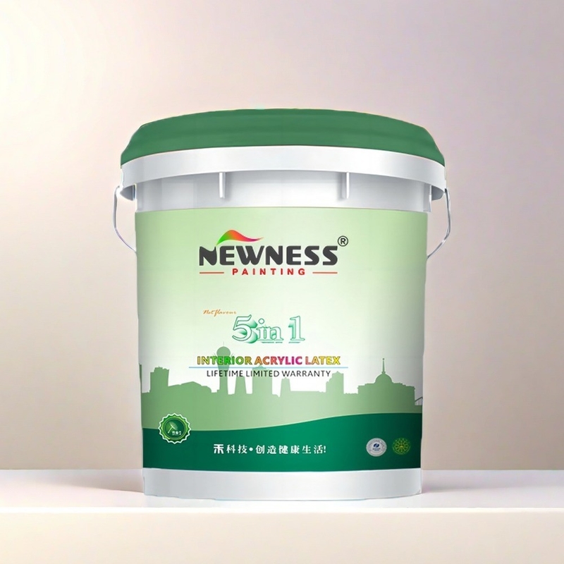 Pintura de parede interior aplicada por pincel em branco para hospitais ecológicos à prova de mofo
