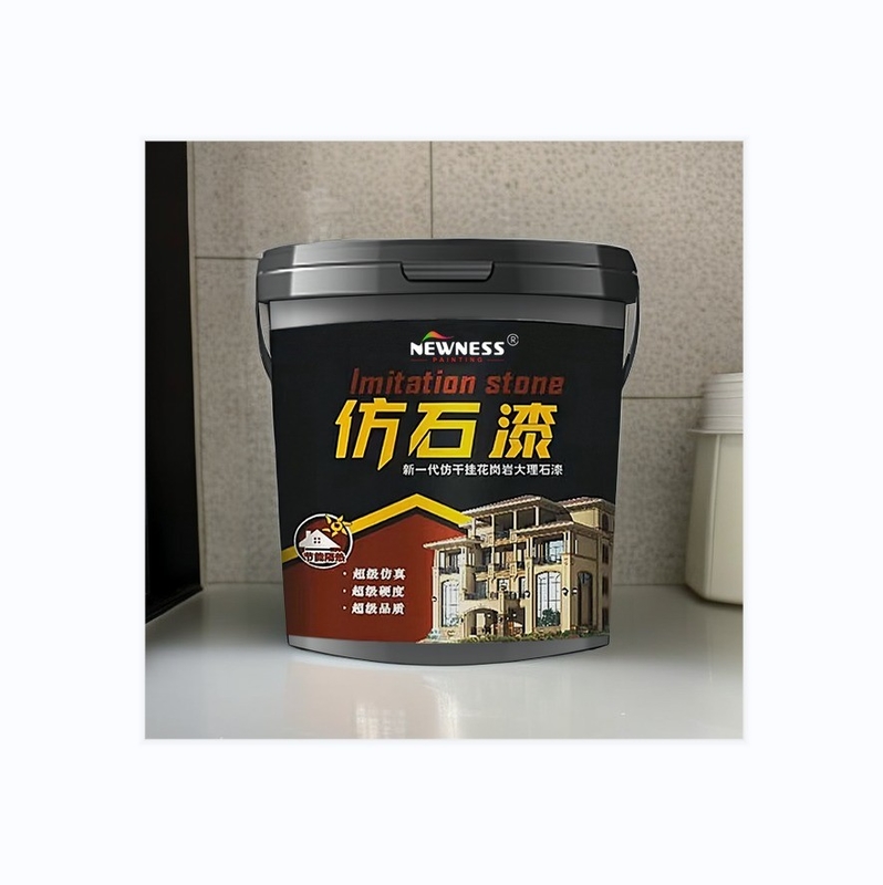 Tio2 MF Pintura de parede com efeito de pedra à base de água para aplicação de spray na decoração de parede