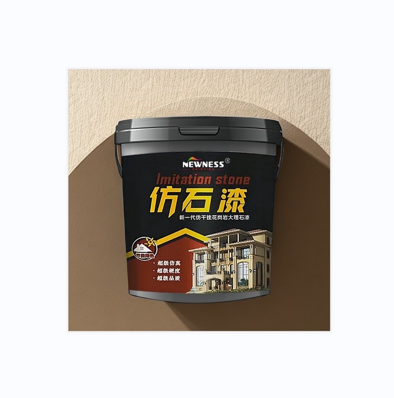 MF Tio2 Tinta de parede exterior líquida Textura Tinta de pedra de granito com longa vida útil