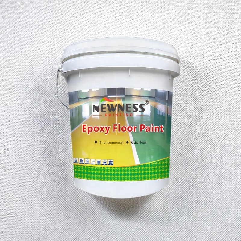 Á prova de umidade look satinado 100% sólido pintura de piso epoxi para garagem armazém e escritório