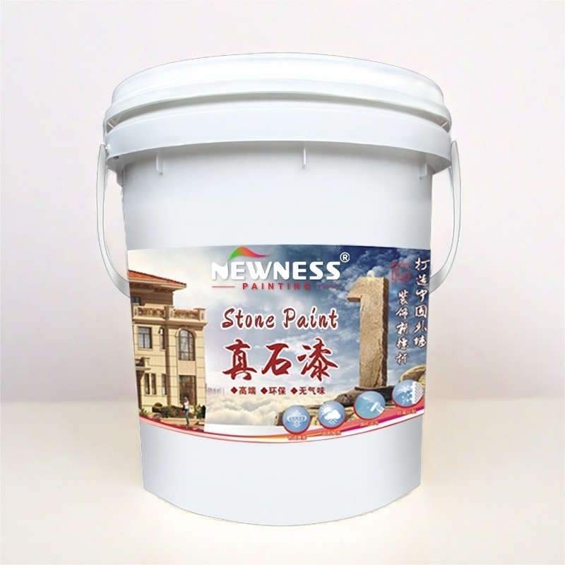 Tempo de secagem de 2 horas Tinta epoxi Imitação natural de pedra Aplicação de spray de parede exterior