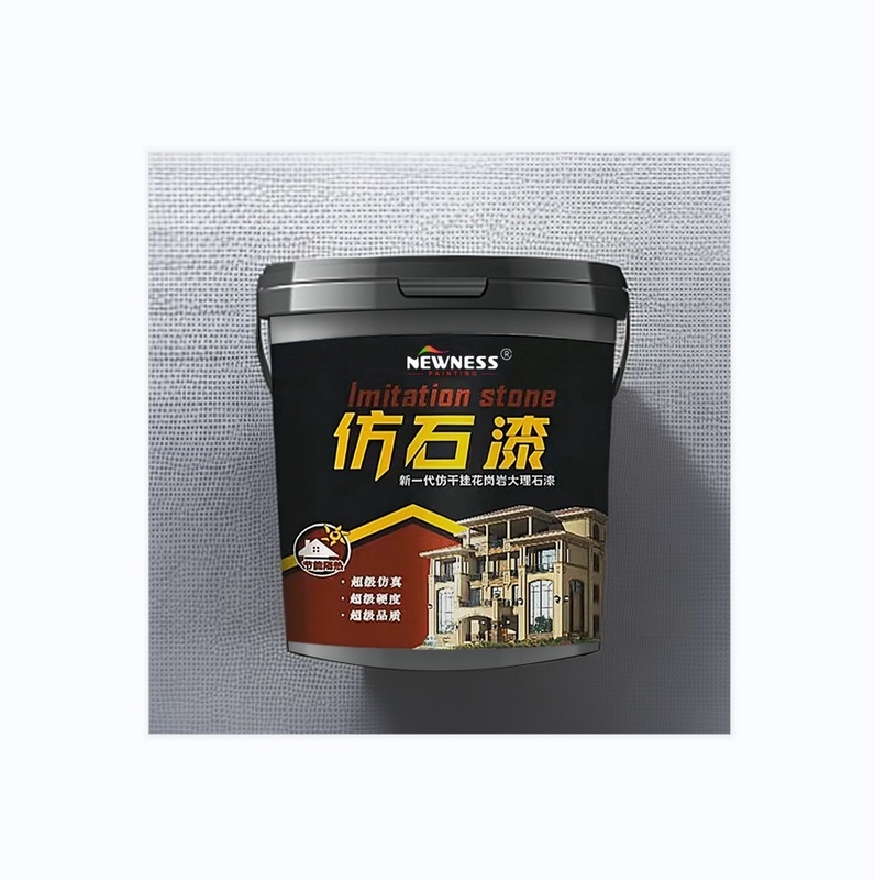 Material principal à prova d'água Pedra acrílica colorida em spray Marmo em flocos Pintura de parede exterior