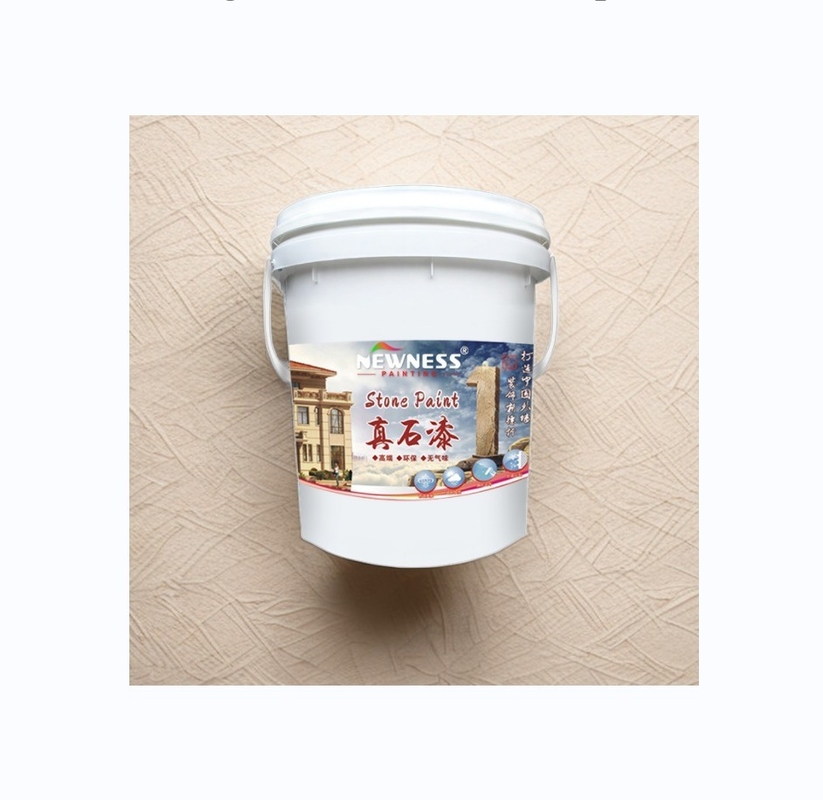 Aplicação de spray feita fácil com Super Adesão Textura Exterior Rocha de parede Pedra Efeito de pintura