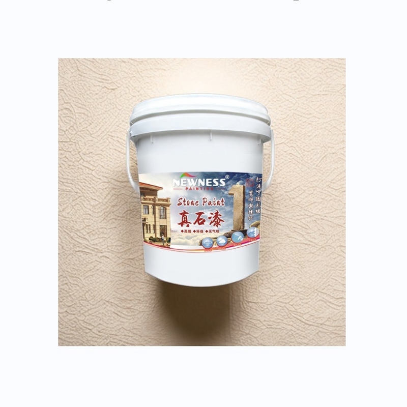 Revestimento de pedra natural acrílica Pintura de pedra real para parede exterior