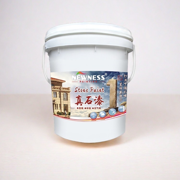 Pintura de parede externa de efeito de pedra com consumo teórico de tinta de 0,25-0,35 m2/KG